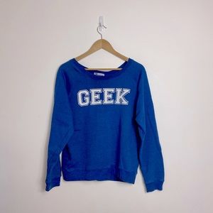 “Geek” Blue Sweatshirt